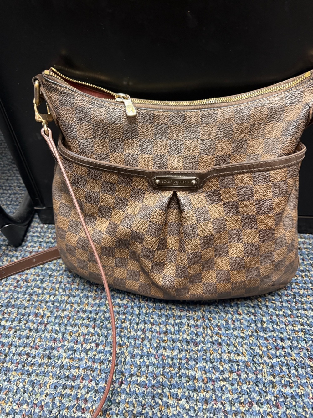 Authentic Louis Vuitton Damier Ebene Crossbody Bag in Brown